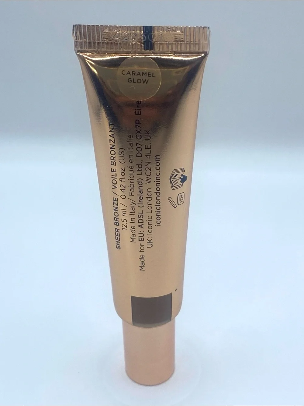 Iconic London‎ Sheer Bronze Liquid Bronzer In Caramel Glow Full Size 0.42 oz